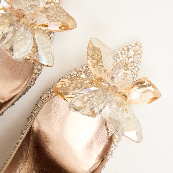 💎 Jimmy Choo Cinderella Gold Alia Heels 💎 - Picture 2 of 10